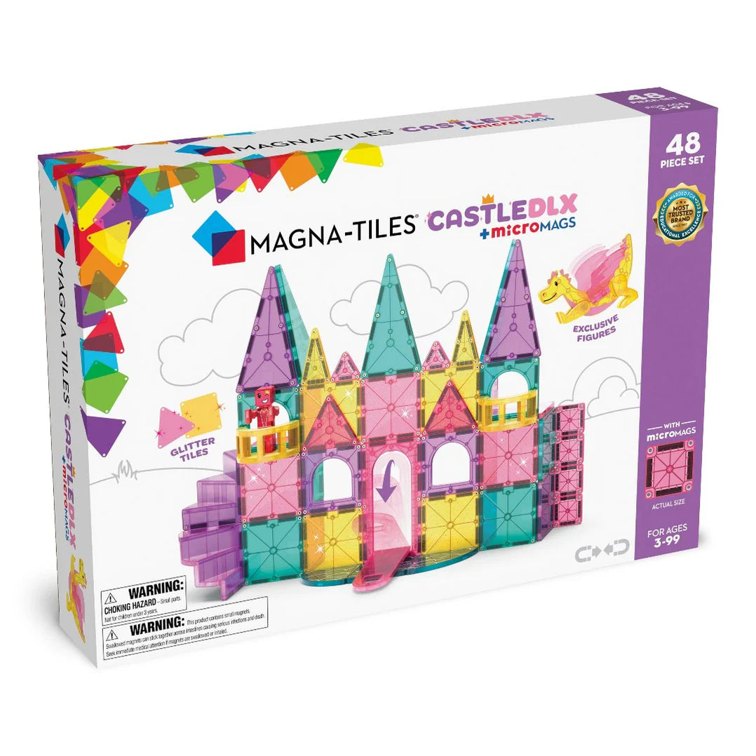 MAGNA-TILES® CASTLE DLX + microMAGS