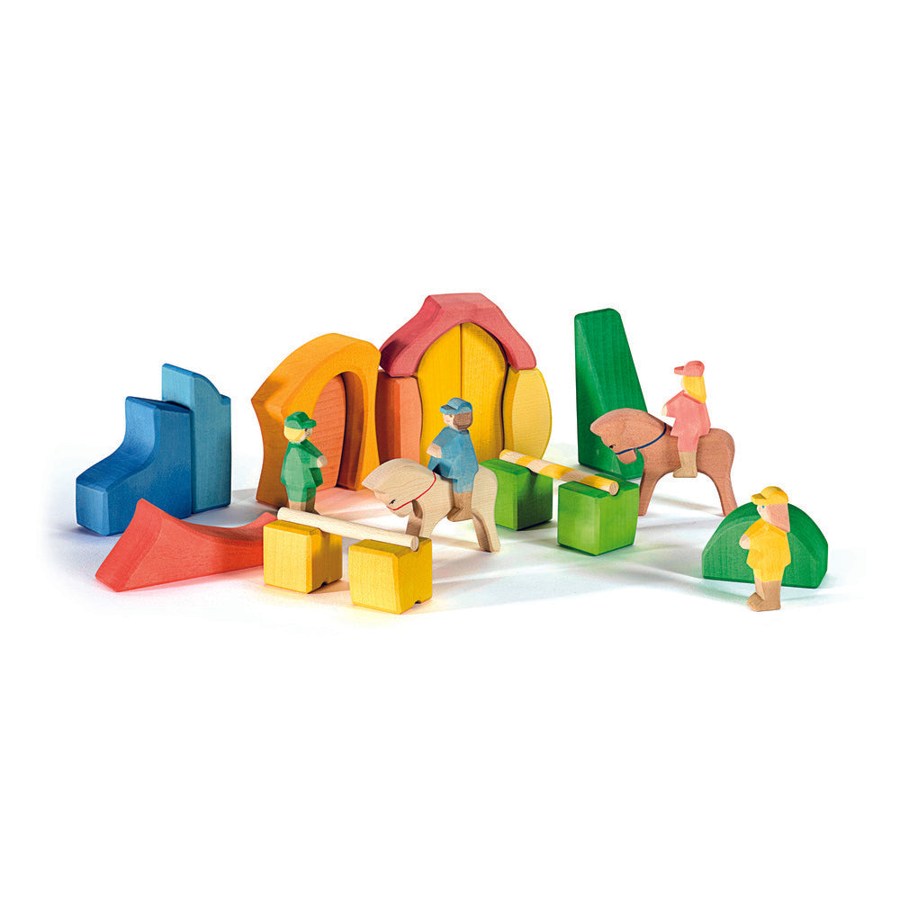 Rainbow riding school set