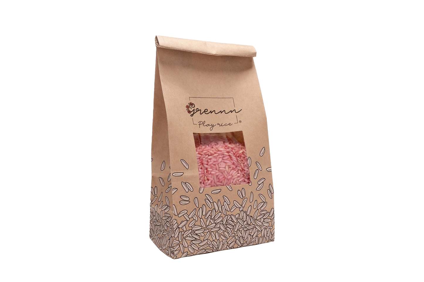 Speelrijst roze 500 gram