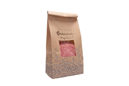 Speelrijst roze 500 gram